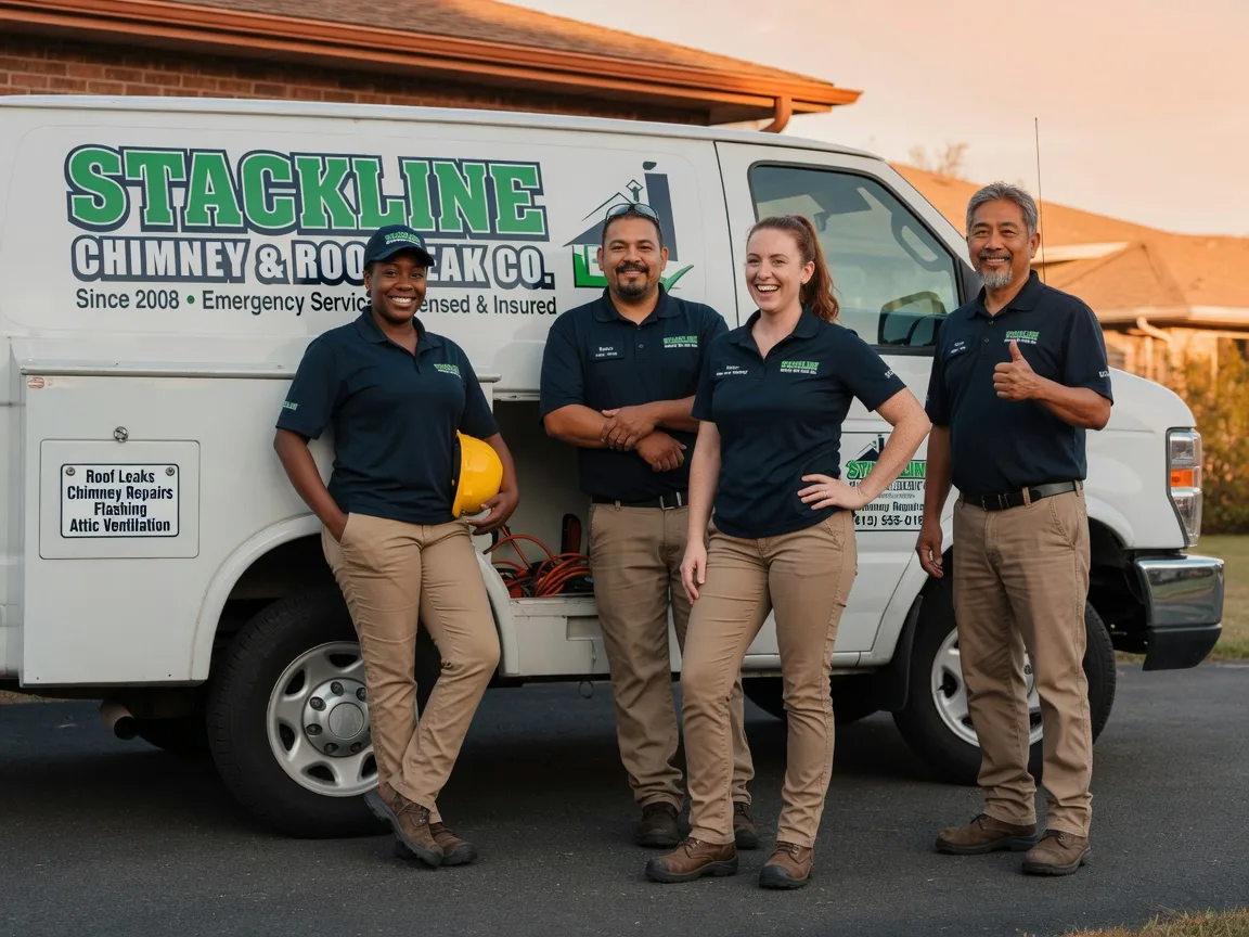 Chimney flashing repair company in Gause, TX